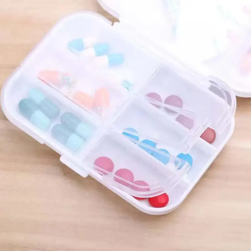 8 Grids Portable Pill Cases Organizer Medicine Box Mini Drugs Container Moistureproof Tablet Boxes Daily Pill Box Organizer