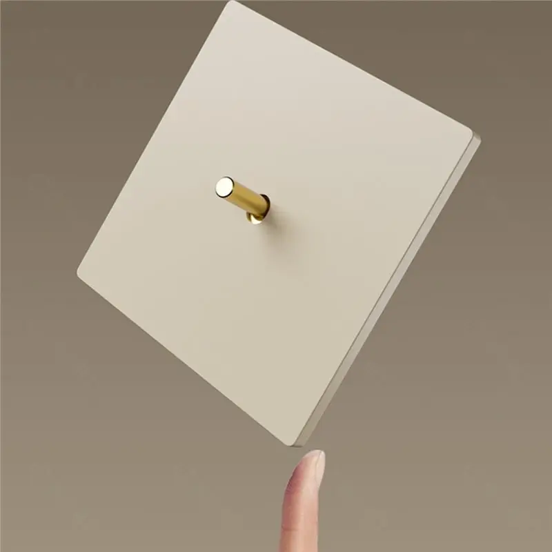 AB41-Double-Control Switch Panel,Knobs Plastic Wall Switch-Panel-1 Gang 2-Way Configuration