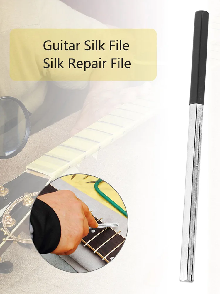 Lima de coronación de traste de guitarra, mantenimiento de reparación de guitarra pulida de madera, herramienta Luthier, herramienta de pulido DIY, accesorios para bajo y guitarra