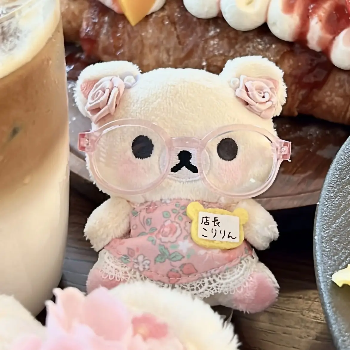 

Kawaii Rilakkuma Bag Pendant Bear Sister Anime Cartoon Cute Sanx Bear Doll Student Backpack Pendant Keychain Girl's Gifts Toys