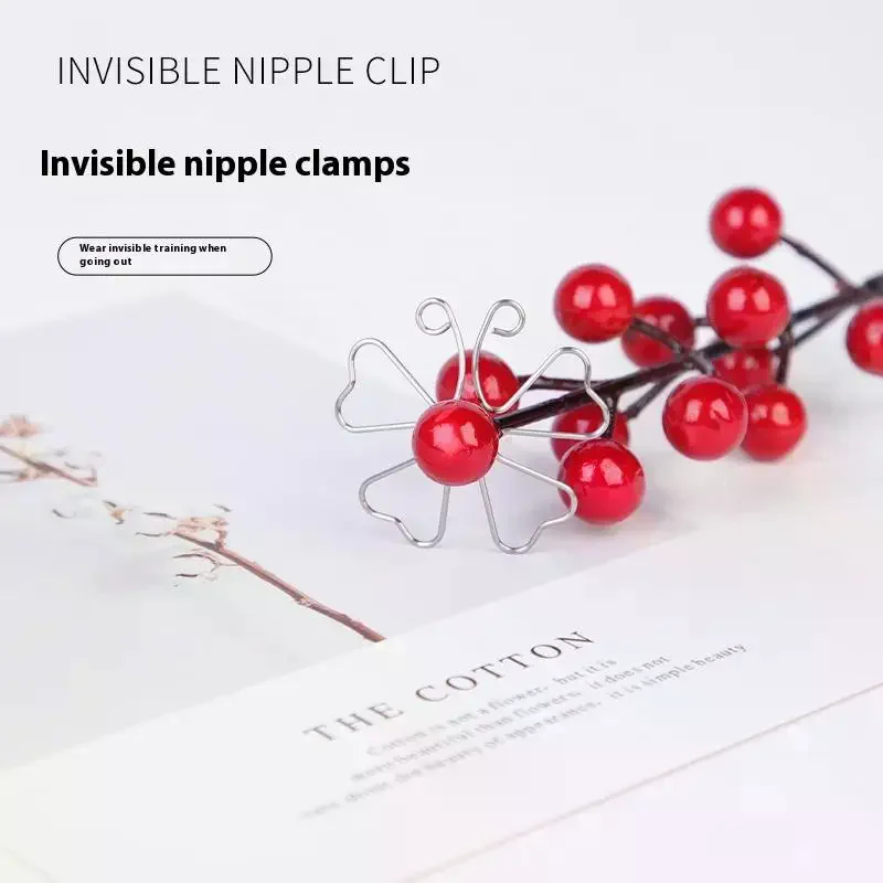 1 زوج غير مرئية الحلمة المشابك تحفيز الجنس لعب يمزح إغاظة للنساء الثدي الحلمة مثير ألعاب الكبار لوازم