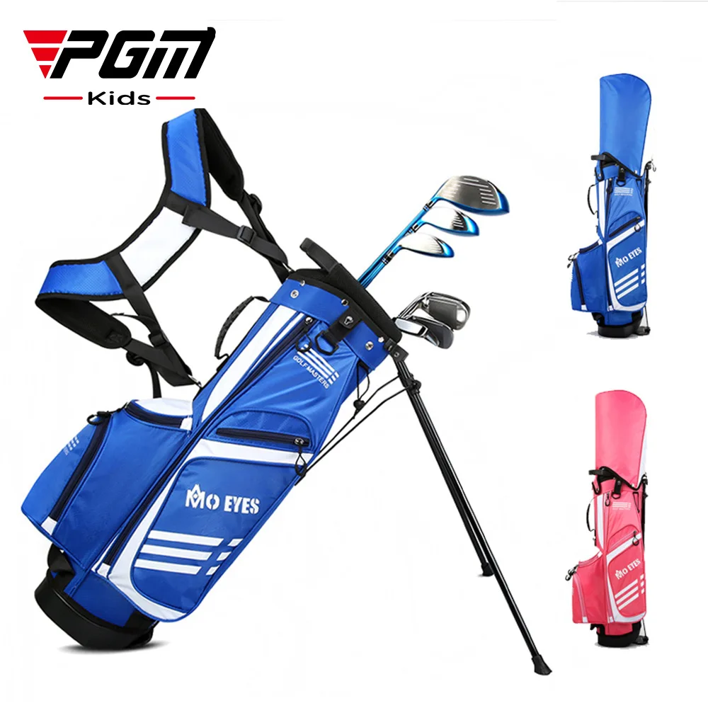 PGM MO EYES Golf Rack Bags Children's Large Capacity Package Kid Golf Clubs Bracket Ball Waterproof Anti-wrinkle Bag QB059