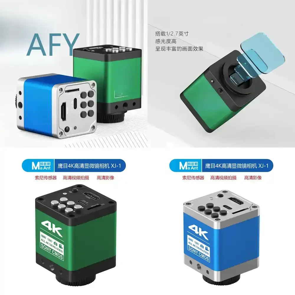 4K Microscope for Industrial Camera Repair for Mobile Phone Repair for Electronics Inspection High Definition Digital