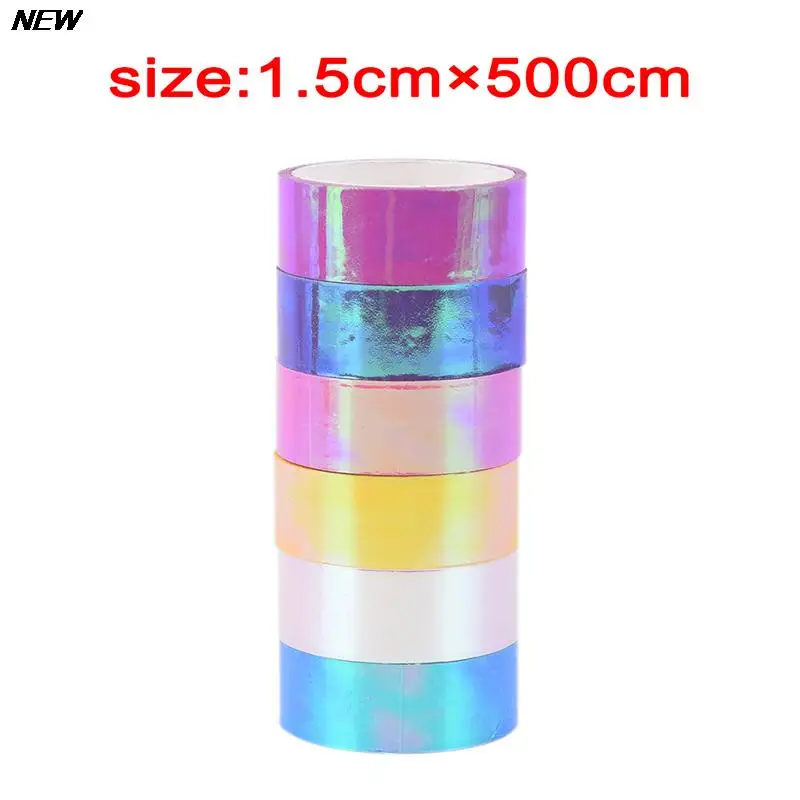 

500cm Rhythmic Gymnastics Decoration Holographic RG Prismatic Glitter Tape Hoops Stick