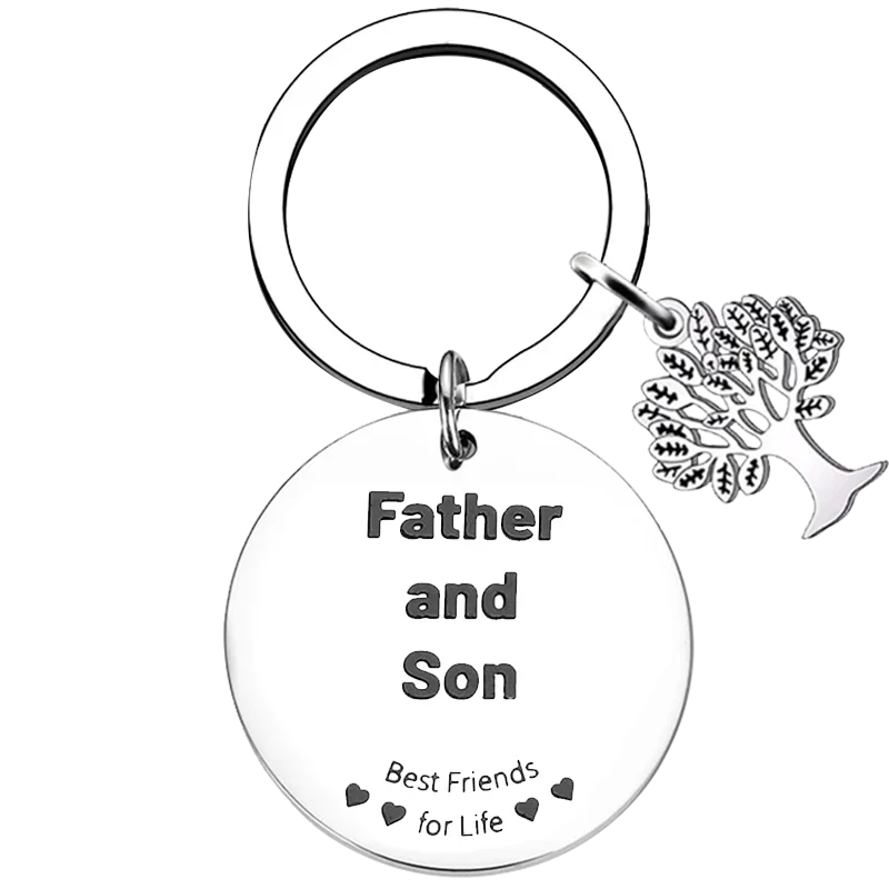 Cute Dad Gift Keychain Father Stepdad Christmas Gifts Key Chain Pendant Father's Day Gifts