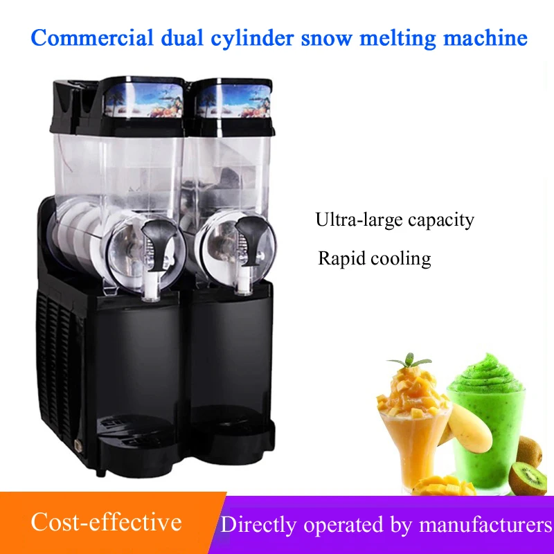 

Commercial Frozen Drink Slush Slushy Making Machine Smoothie Maker Electric Snow Melting Machine