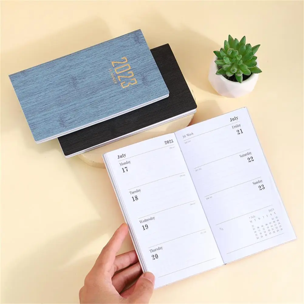 Smooth Writing Time Management 2023 A6 Daily Weekly Agenda Planner Book Office Supplies