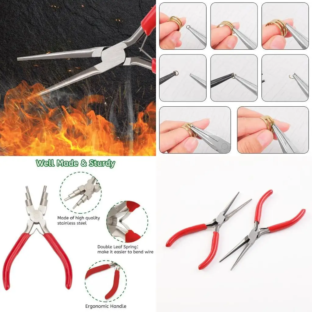 

652F Craft Pliers Set for Jewelry Making and Repair Practical Tools for DIY Projects