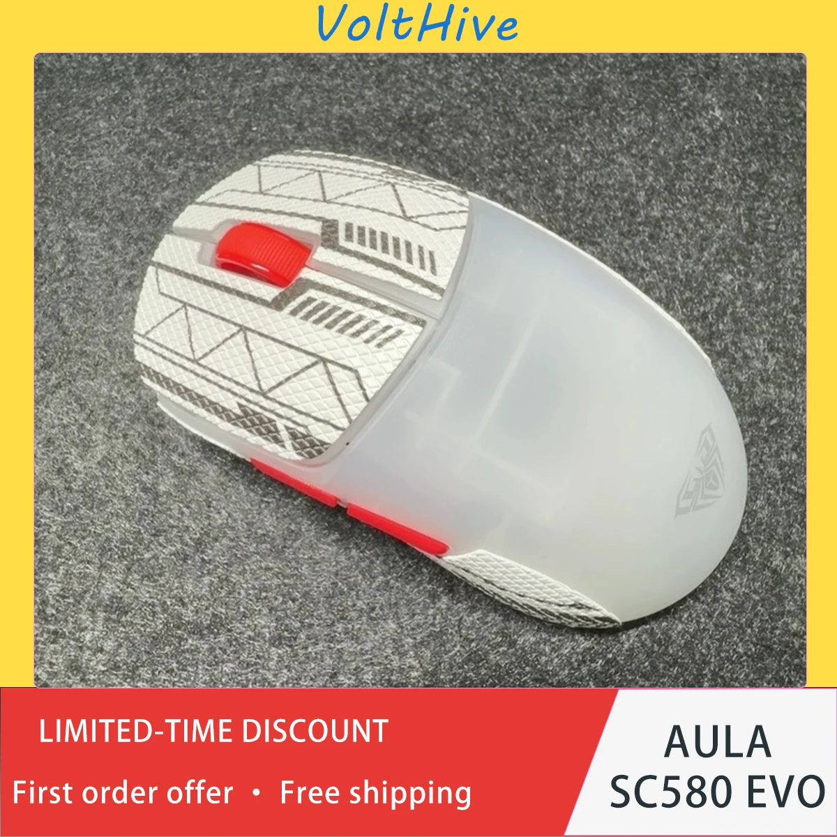 AULA SC580 EVO Wireless Gaming Mouse 60g Ultralight AL530 Sensor 20K DPI 2.4G Bluetooth USB C Tri Mode 500mAh for PC Mac Laptop