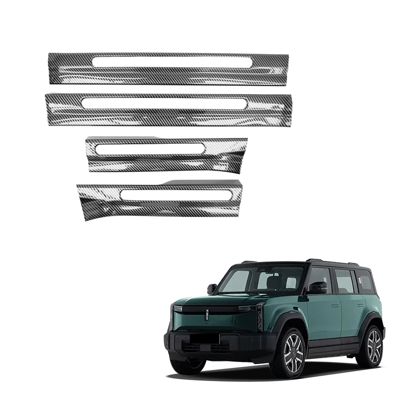 

Защитная накладка на порог двери для Chery Icar 03 / Jaecoo J6, аксессуар, защитная пластина для порогов, защита от царапин, аксессуары для интерьера