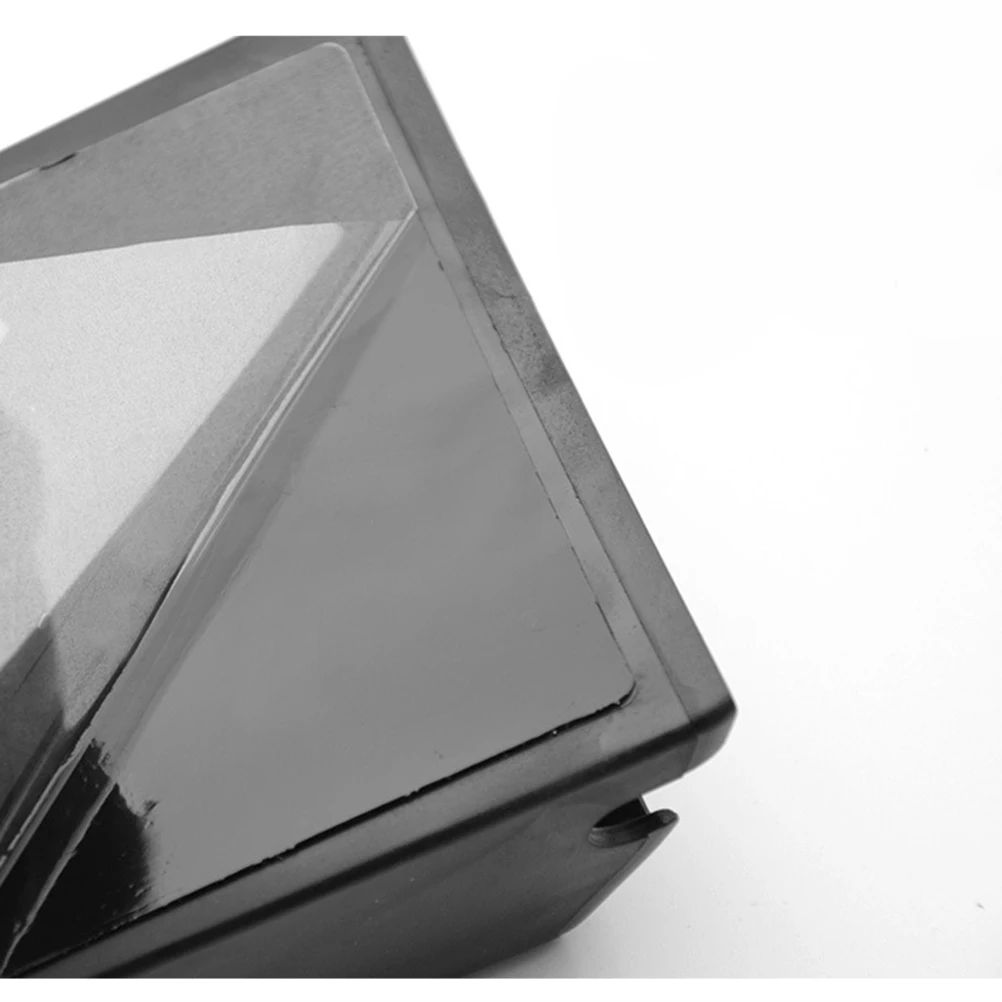 

Car Storage Box Double Layer Self-Adhesive Dashboard Organizer Armrest Door Pocket Size S Black Portable Phone Cash Holder Auto