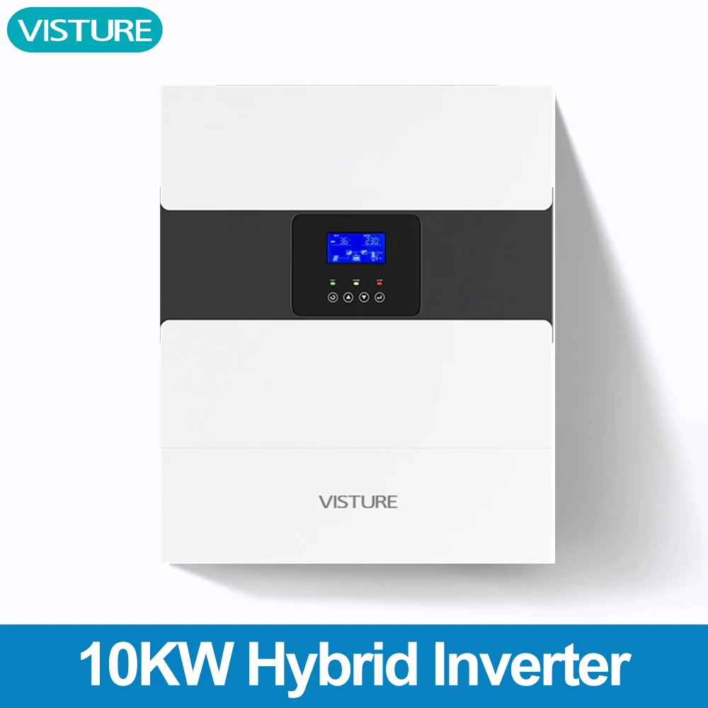 10KW Hybrid Solar Inverter 48V to AC 220V Pure Sine Inverter 100A MPPT BMS Split Phase WiFi Battery DC to AC Inverter for Home