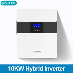 10KW Hybrid Solar Inverter 48V to AC 220V Pure Sine Inverter 100A MPPT BMS Split Phase WiFi Battery DC to AC Inverter for Home