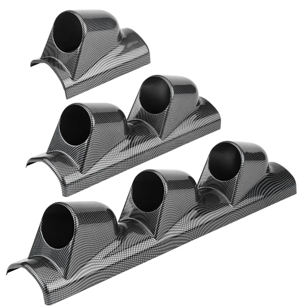 52mm Universal Heavy Duty Racing Sport Meter Gauge Pillar Mount Pod Holder Bracket Gauge Holder Gauge Triple 1/2/3 Holes Holder