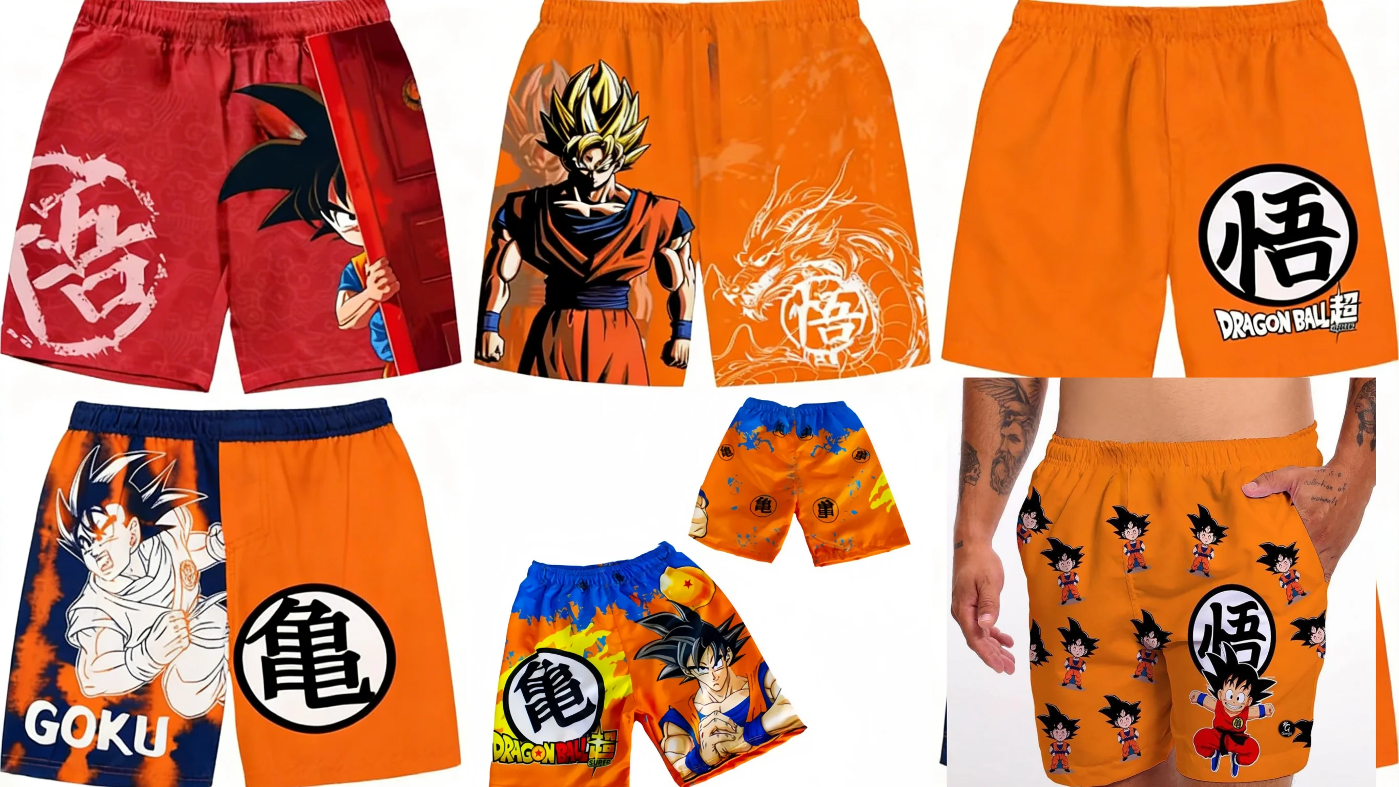 

Превратитесь в Супер Сайяна: 3D-шорты с принтом Dragon Ball для взрослых и детей, подходят для ношения дома или на каждый день.