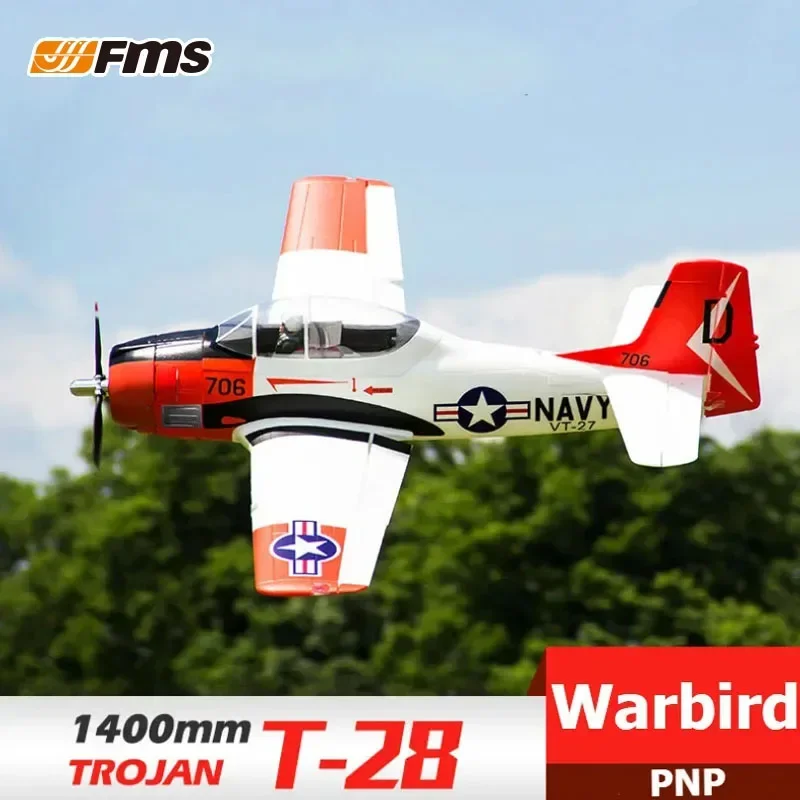 

Fms1400mm T-28d Trojan Horse V4 World War Ii Realistic Aircraft Model, Electronic Remote-controlled Fixed Wing Model Aircraft