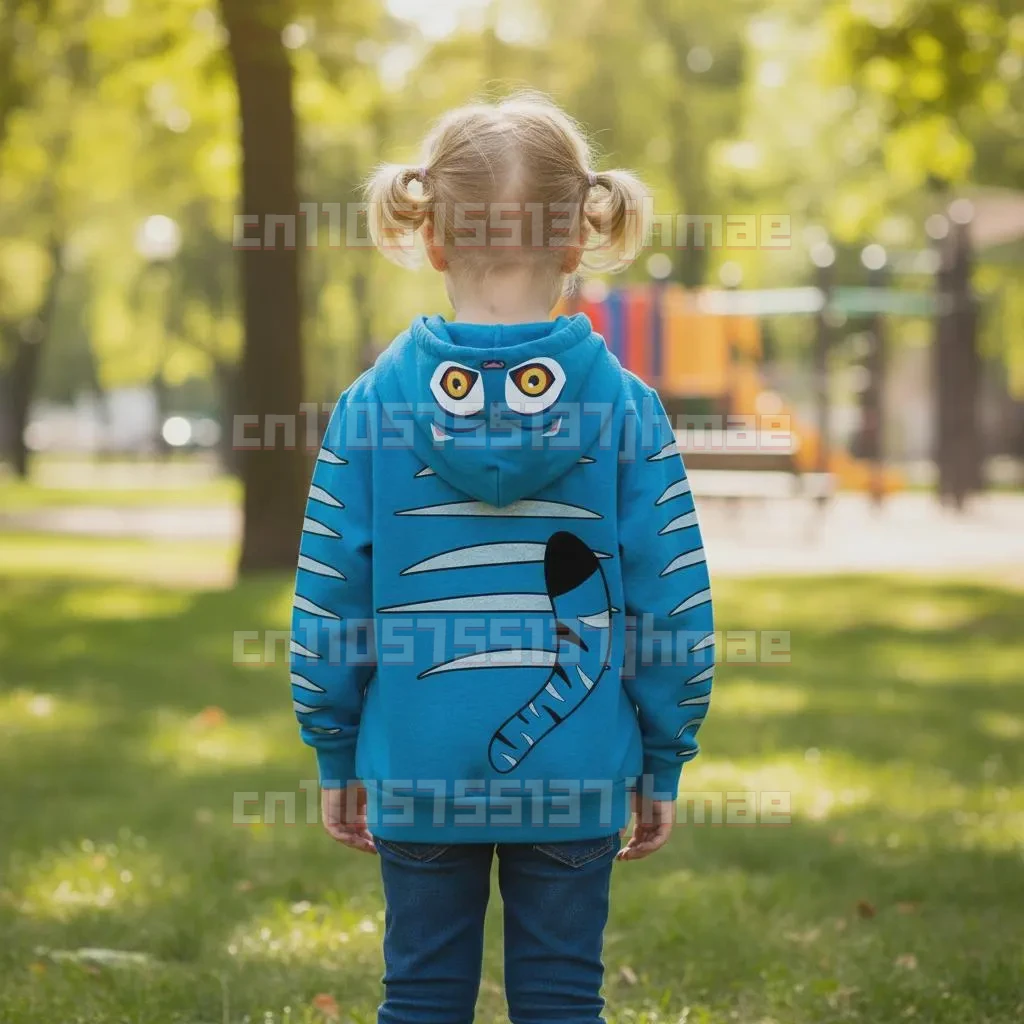 Kpop شيطان هنتر ديربي النمر هوديي للأطفال حفلة الهالوين تأثيري هوديي الخريف الشتاء ملابس الوالدين والطفل غير رسمية #3