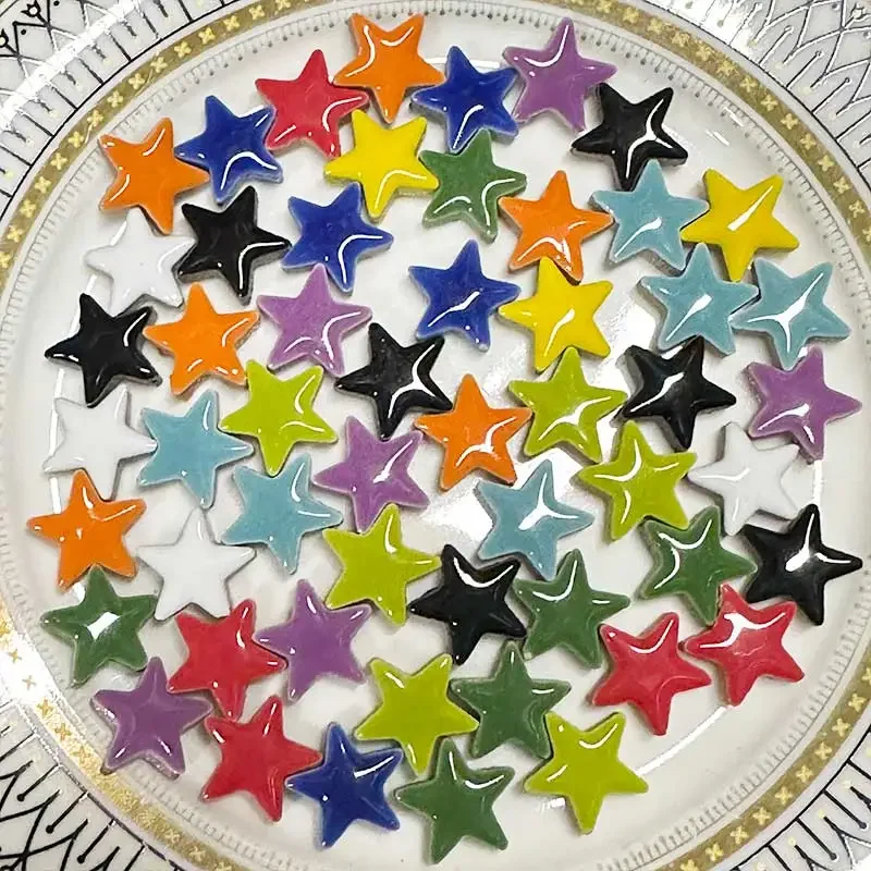 

50g Porcelain Mosaic Tiles DIY Craft Ceramic Tile Mosaic Making Materials hobby pieces bulk crafts 17