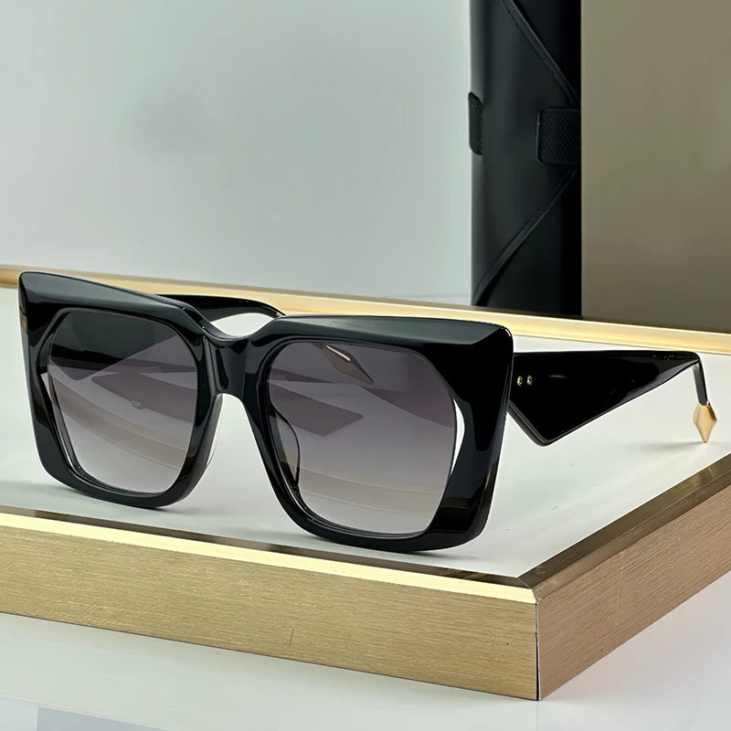 ins 430 Acetate Square Gradient Sunglasses for Men and Women Handmade Personlized High Quality Handmade Outdoor UV400 Eyeglasses