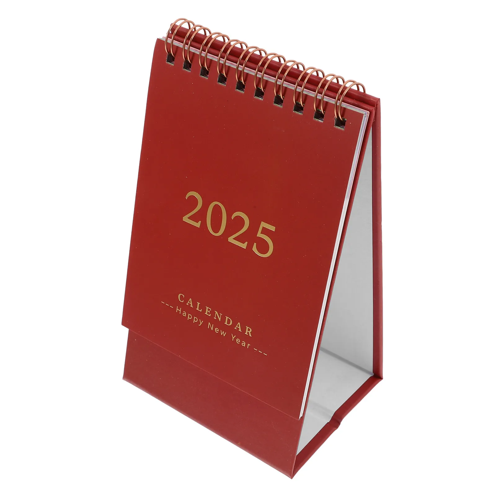 

Small Desk Calendar Simple Fresh 2024 July to 2025 Dec Mini Standing Flip Spiral Monthly Planner Office School Desktop Scheduler