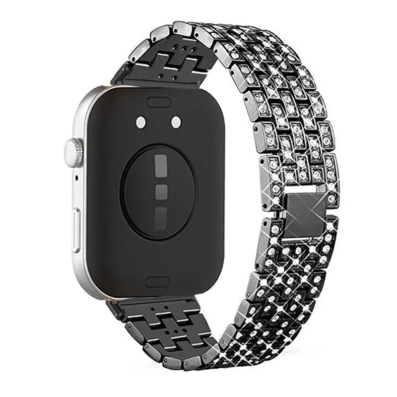 Armband für Huawei Uhr fit 3 Armband Diamant Edelstahl Armband Huawei Fit 3 Armband Schutzhülle Fit3