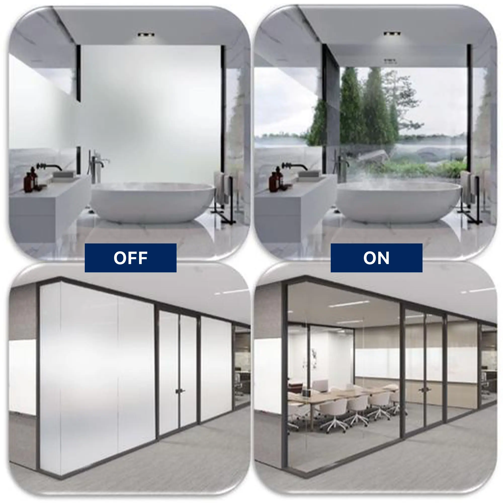 

Electric Dimming PDLC Film Smart Home Self Adhesive Window Film PDLC Transparent Interior Door PDLC Smart Film for Window