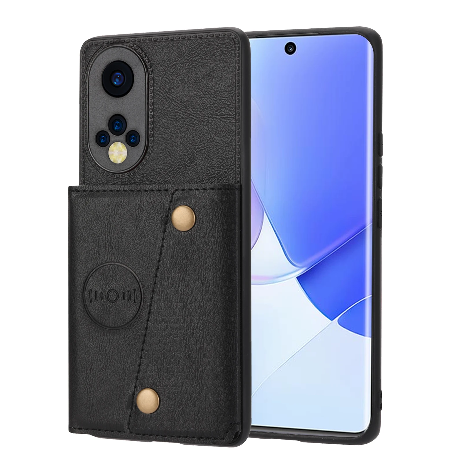 Twin Leather Case Phone Wallet Cover Anti-fall case for VIVO T1-44W IQOO Z6 44W Z6 Y75 Y55 T1 Y33E Y30 Y77 V29 Y78 4G/5G LITE