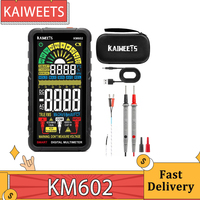 KAIWEETS KM602 Digital Multimeter 6000 Counts True-RMS Meter Smart Mode Manual Mode 1200mAh Rechargeable Battery Flashlight Auto