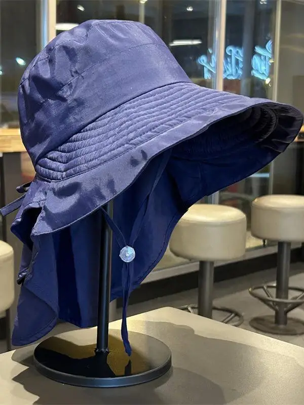 قبعة شمسية أصلية من سي سي بحافة كبيرة للحماية من الأشعة فوق البنفسجية، قبعة صيفية للنساء لحماية الرقبة، قبعة صيد للرحلات الخا... #2