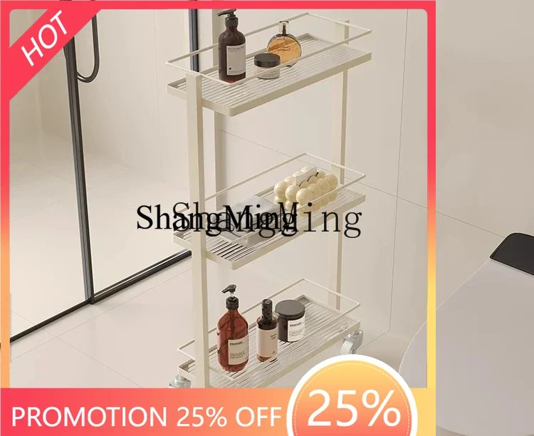 

FGgood-looking household toilet bathroom shower rack shower room waterproof shelf cart toilet gap storage rack