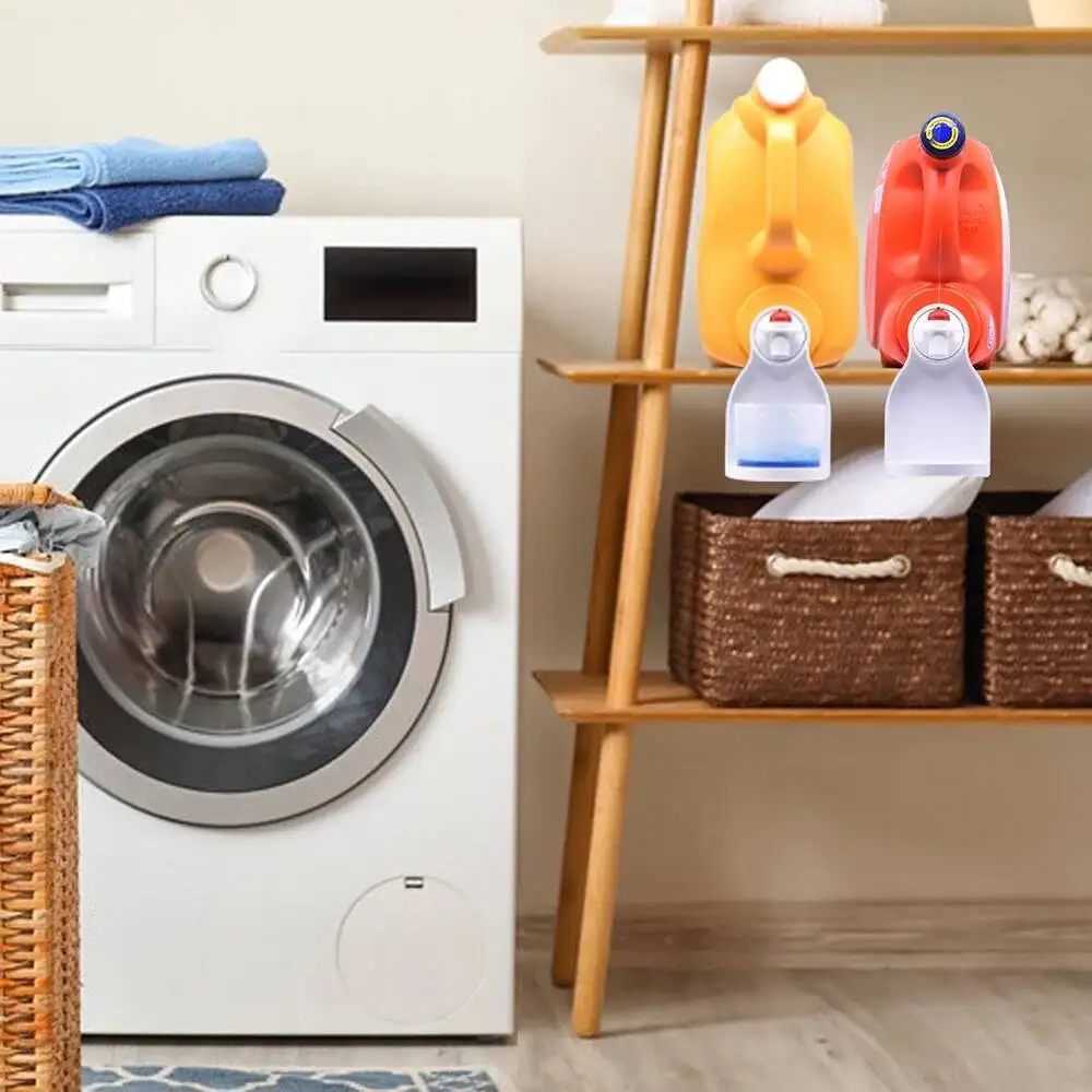 洗濯洗剤カップホルダー、液だれ防止コレクター、液体トレイディストリビューター、プラスチック製家庭用収納ラック、バスルームアクセサリー