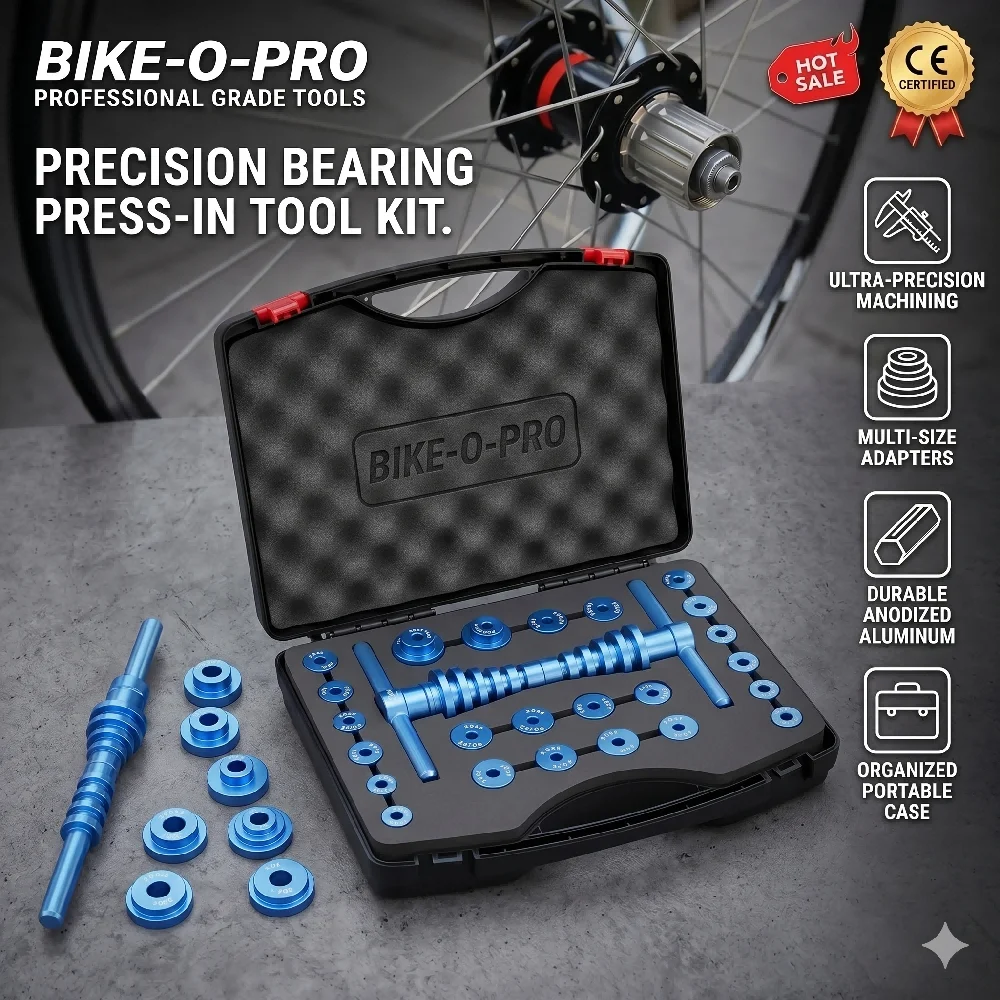

Rrskit Bicycle Bearing Press Set MTB Road Bike Wheel Hub Bottom Bracket Installation Tool Extractor Soft Tail Frame Repair Kit