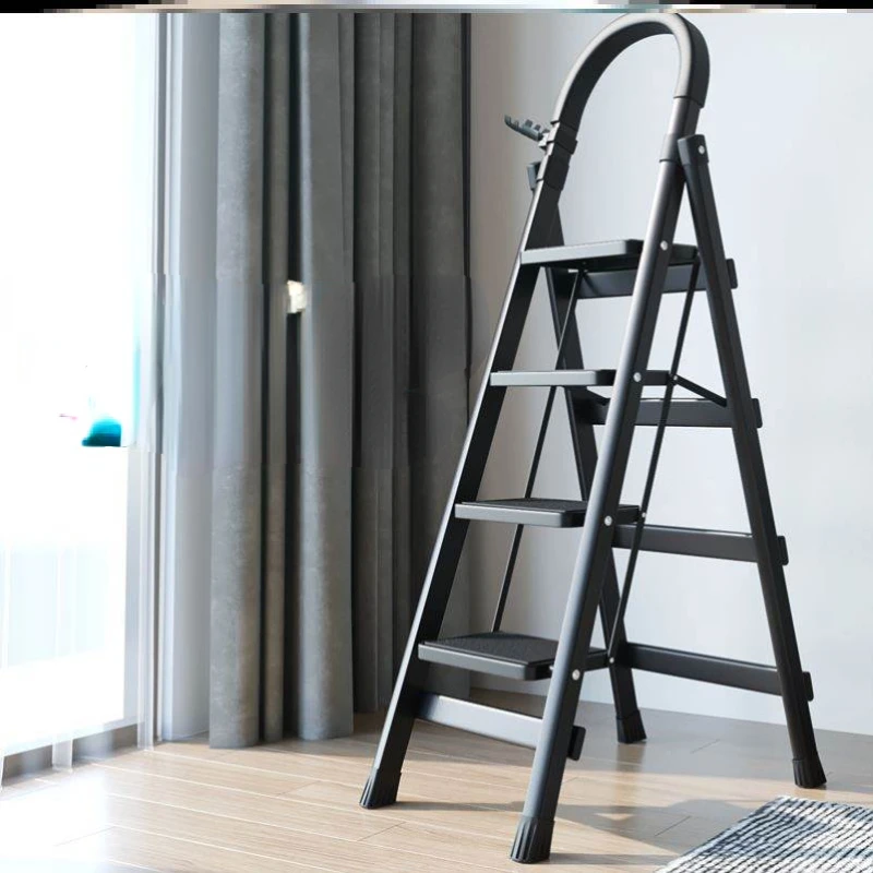 

engaged in sanitary step ladder non-slip indoor and outdoor fresh wardrobe manual kitchen mobile small herringbone ladder re