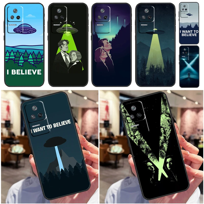 The X Files I Want to Believe Case For Xiaomi 13 12 Lite 12X 11T 12T Pro Cover For POCO F5 X5 X3 Pro X4 F4 GT F3 C40 M5s