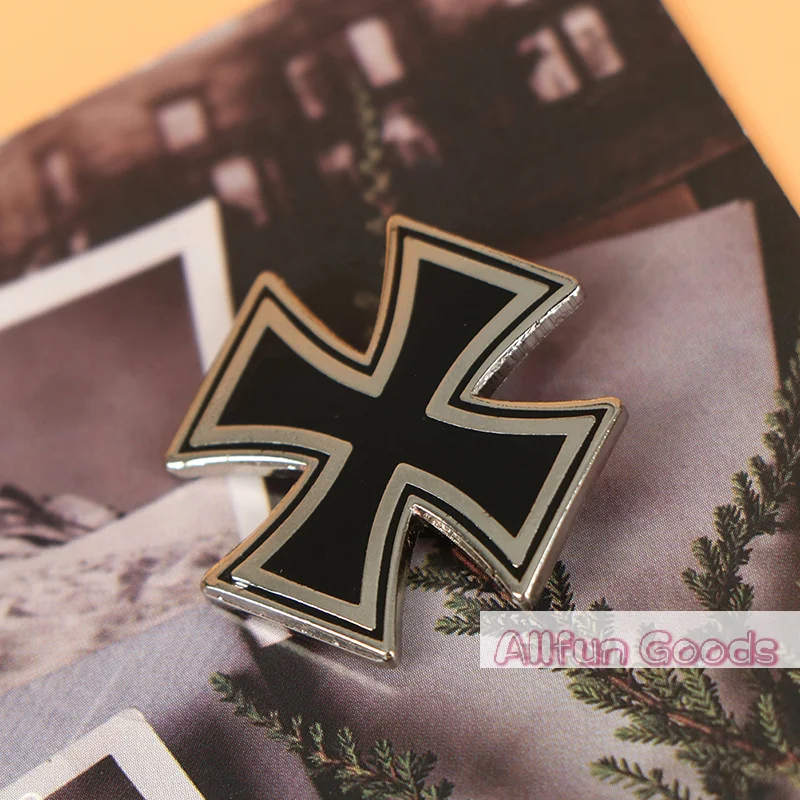 [TG835]1Pc Germany Iron Cross Medal Badge Pin Foreign Antique