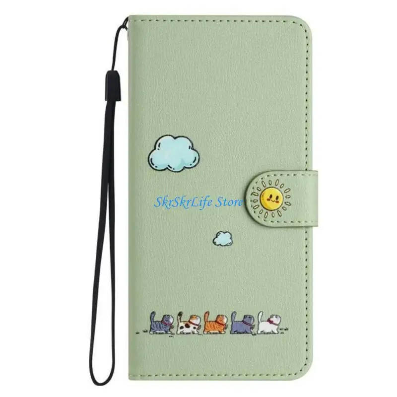 E65E Handmade Cover Shell Case 6.66Inch Display Card Storage Space