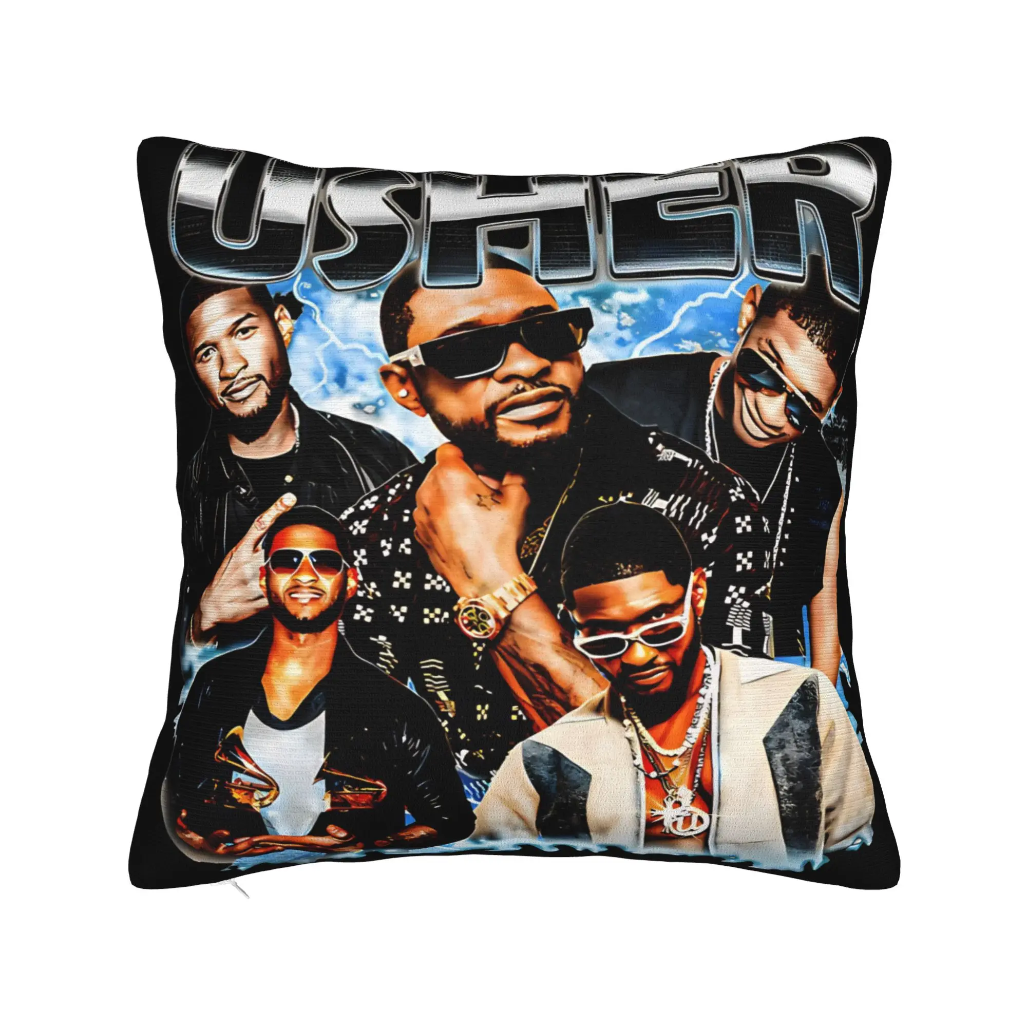 Pillow Cover Chris Brown And Usher The Rb Tour  Raymond And Brown Retro Trendy Pillow Case For Sofa Home Decoration Pillowcases