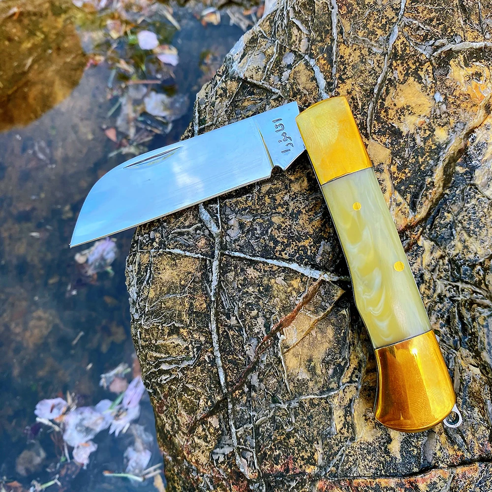 

Watchman Trapper Knives Pocket Small Blades Slip Joint Folding Knife Classic Bone Grips Mirror Finish