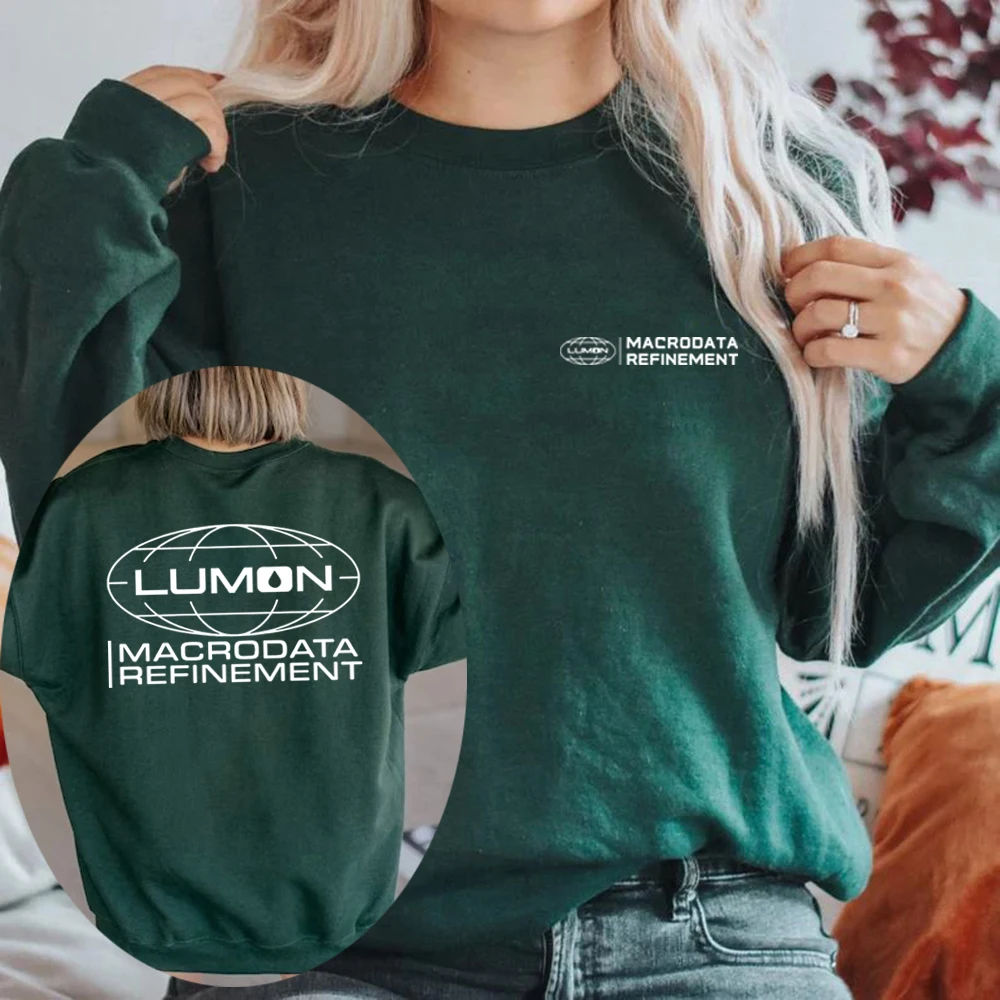 لومون ماكروداتا صقل البلوز قطع الوجهين هوديس للجنسين طويلة الأكمام Crewneck بلوزات برنامج تلفزيوني عاشق هدية