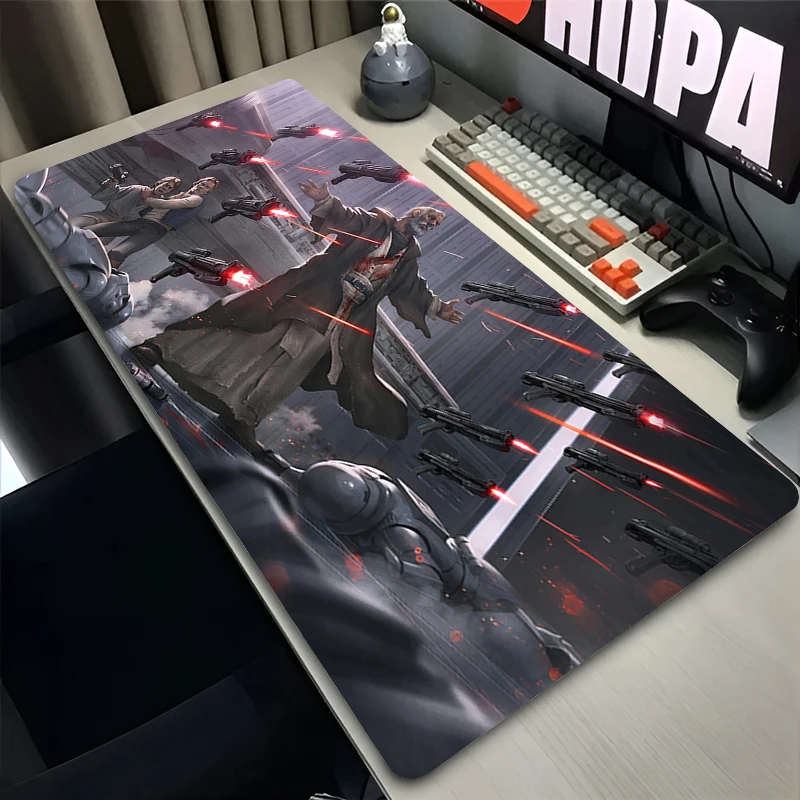 Mouse Pad Pc Gamer Cabinet Keyboard Desk Mat Mats Gaming Accessories S-star W-wars Obi-Wan Kenobi Computer Xxl Large Table Mice