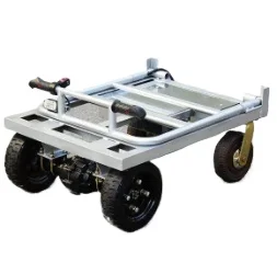 Climbing Folding Electric Trolley Heavy Duty Construction Transporter Portable Hauler For Sand Cement Bulk Cargo Handling