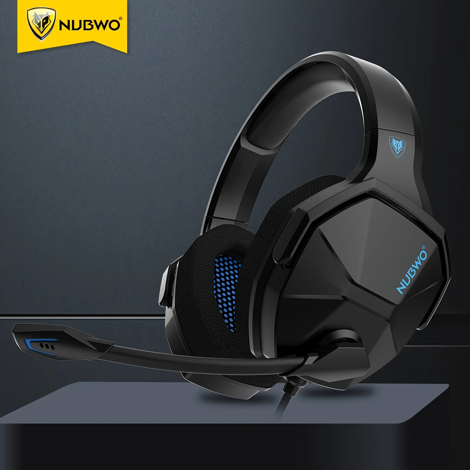 NUBWO N13 Gaming Headset 3.5mm Over Ear Gaming Headphones with Mic Compatible with PC, Laptop, PS5, Xbox One