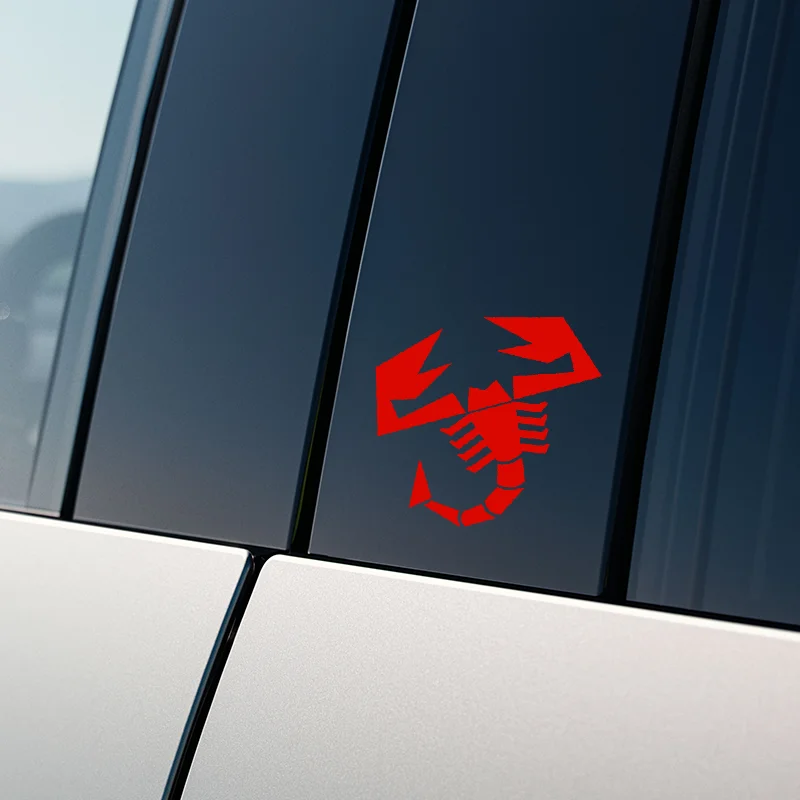 2Pcs Car Body Window & Rearview Mirror Decor Stickers Auto Styling Parts For Fiat Abarth 500 124 125 595