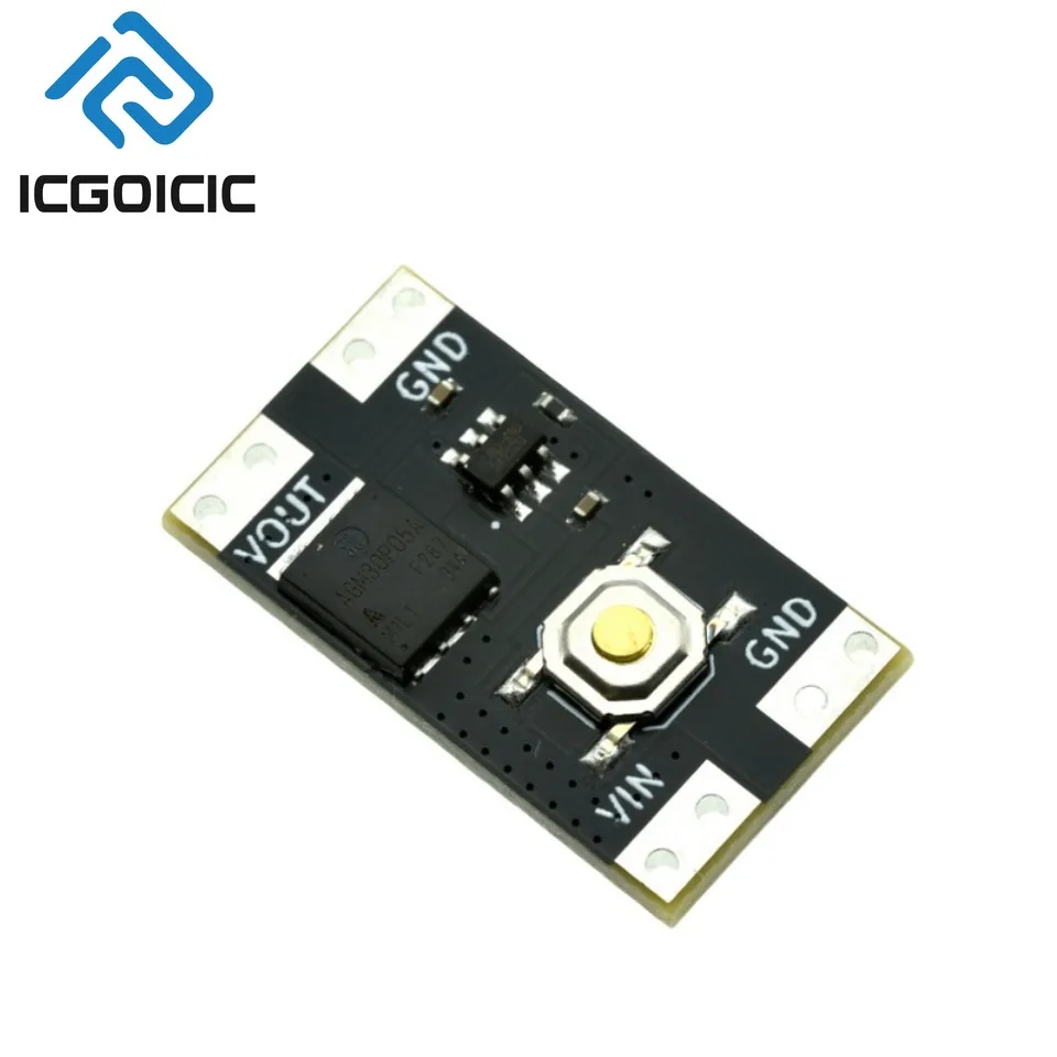 1-10PCS XL-10AL XL-10AH Single Bond Button Bistable Micro One Key Switch Module 3.5-5.4V 4.5-26V 300nA 1.3uA Load 10A Low Power