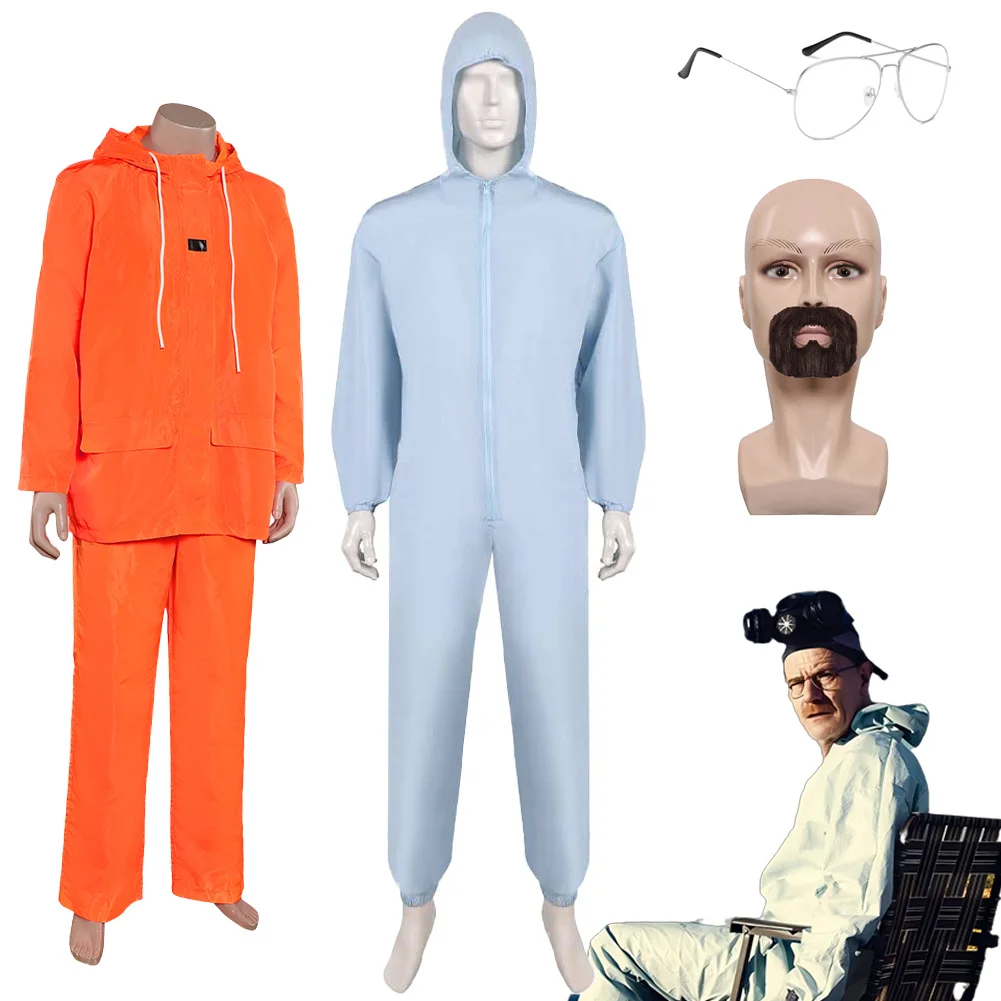 

Нарядное платье «Во все тяжкие» Уолтер Уайт, косплей для мужчин, лабораторный комбинезон, костюм для ТВ S3 S4, костюм для взрослых, ролевая игра, фантазия, наряды для вечеринок