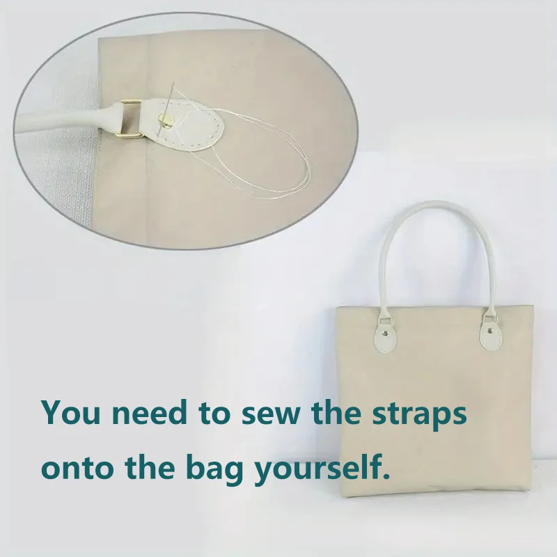 2 pezzi 40 cm tracolla per borsa in vera pelle manico fai da te accessorio kit per cucire a mano per la realizzazione di borse