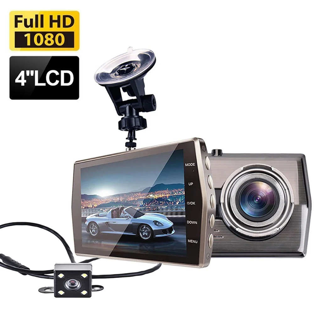 1080P HD Car DVR Dash Cam Drive Loop Video Recorder Night Vision Vehicle Camera Black Box Dashcam Auto Registrar Car Accessories