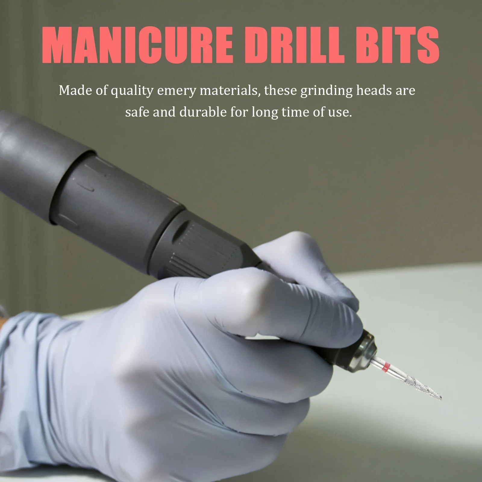 1 set di testine per lucidatura per manicure, accessori per trapano per unghie, ad alta resistenza, buona durata, prestazioni di taglio, idea regalo