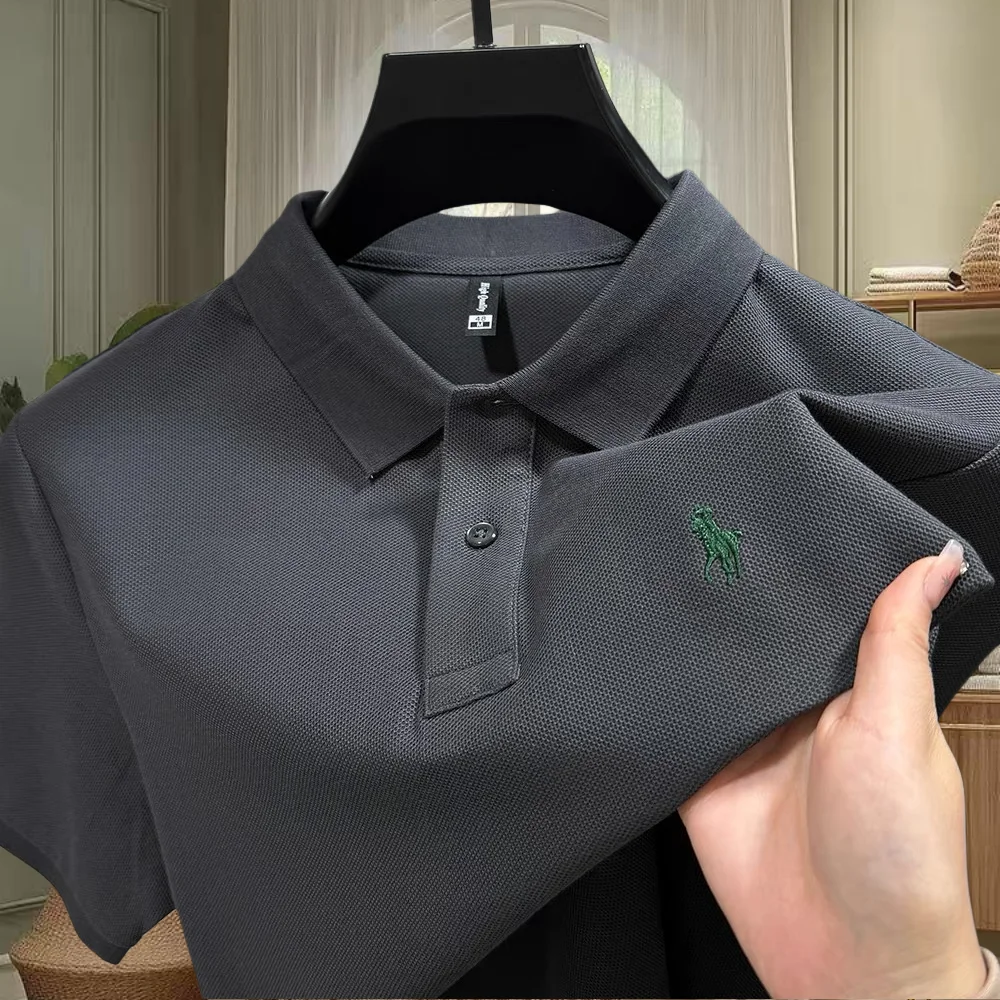 

100% cotton fashionable men designer original brand Paul exquisite embroidery POLO shirt summer comfortable breathable short top