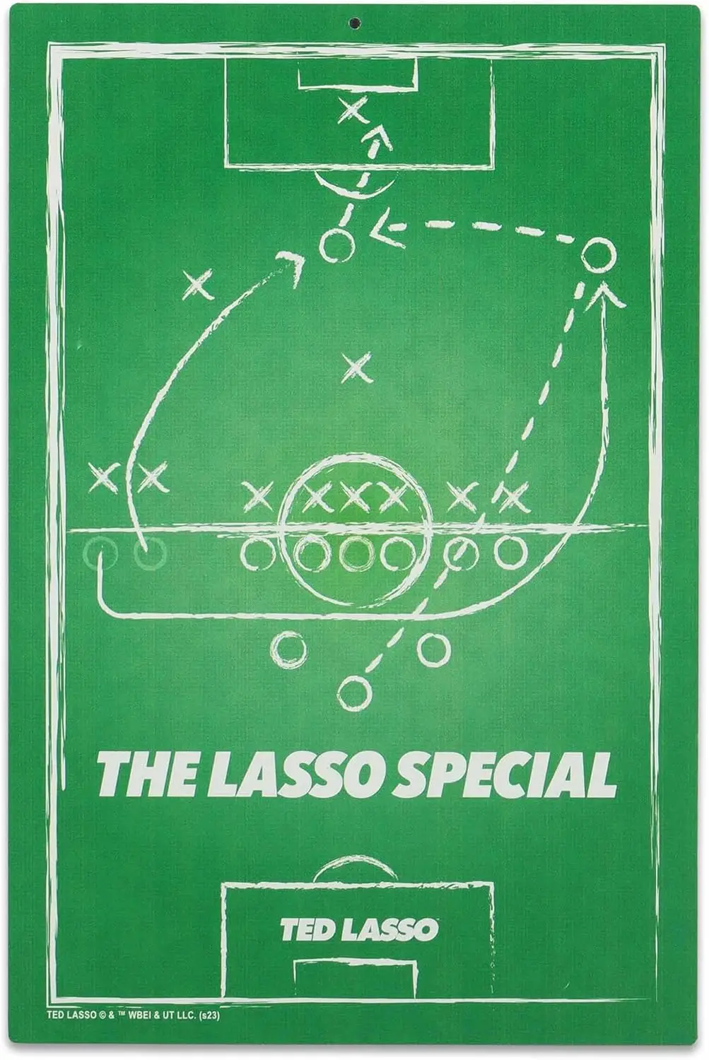 1q، علامة Ted Lasso The Lasso الخاصة باللعب المعدني - ديكور حائط Ted Lasso الممتع للرجال الكهف أو المكتب - فكرة هدية رائعة
